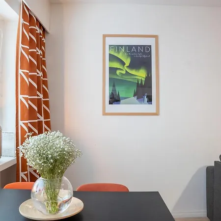 Urban Arctic Elegance: 2-room Stylish Getaway Apartment Rovaniemi